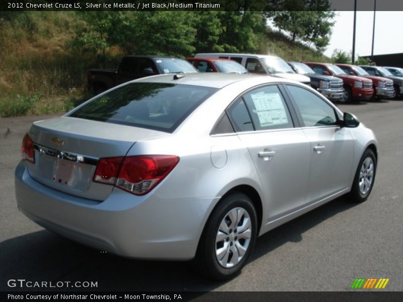 Silver Ice Metallic / Jet Black/Medium Titanium 2012 Chevrolet Cruze LS