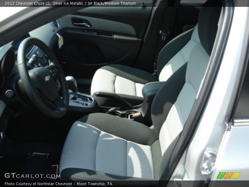 Silver Ice Metallic / Jet Black/Medium Titanium 2012 Chevrolet Cruze LS