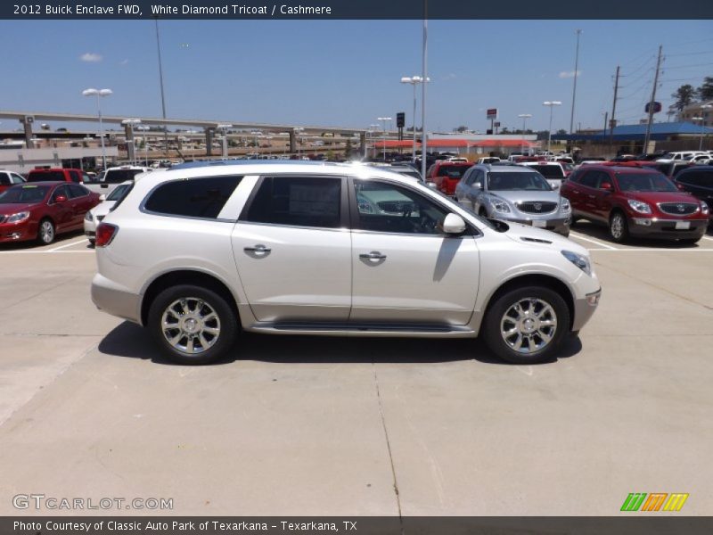 White Diamond Tricoat / Cashmere 2012 Buick Enclave FWD