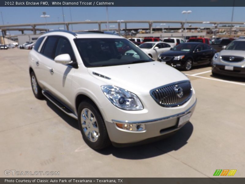 White Diamond Tricoat / Cashmere 2012 Buick Enclave FWD