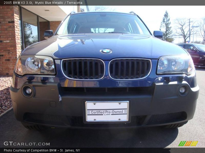 Mystic Blue Metallic / Terracotta 2005 BMW X3 3.0i