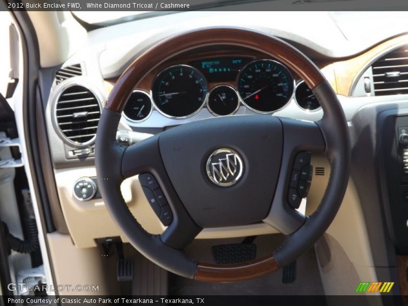 White Diamond Tricoat / Cashmere 2012 Buick Enclave FWD