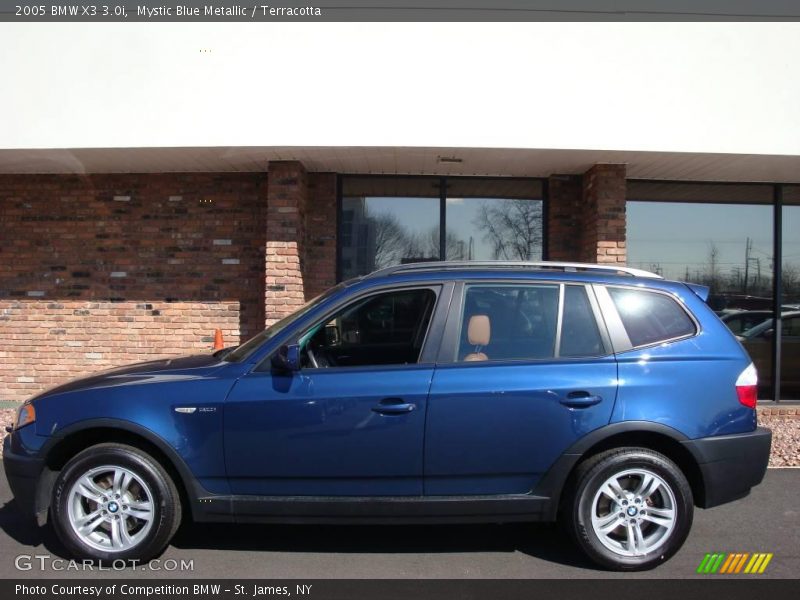 Mystic Blue Metallic / Terracotta 2005 BMW X3 3.0i