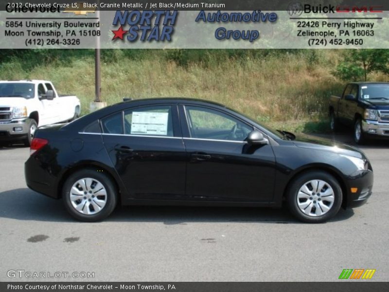 Black Granite Metallic / Jet Black/Medium Titanium 2012 Chevrolet Cruze LS