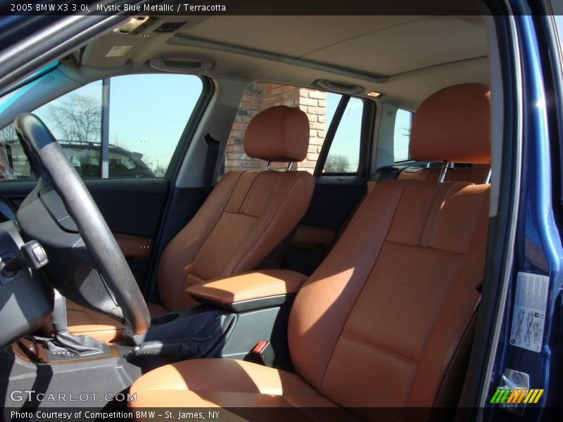 Mystic Blue Metallic / Terracotta 2005 BMW X3 3.0i