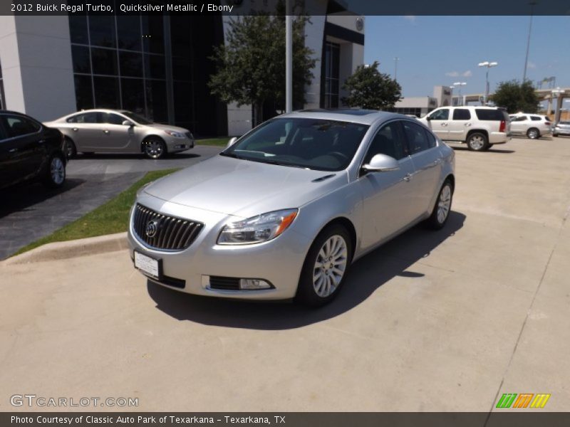 Quicksilver Metallic / Ebony 2012 Buick Regal Turbo