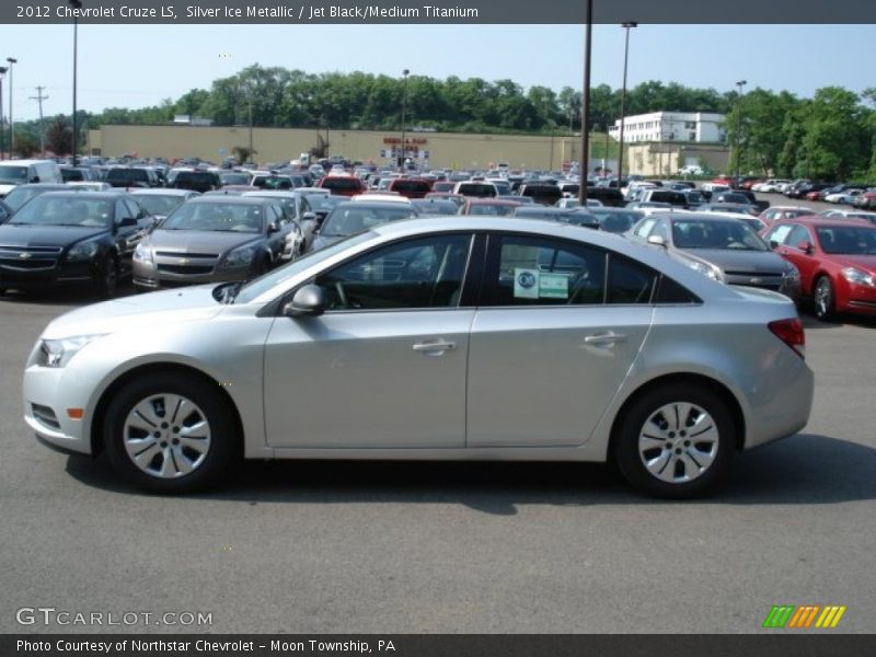 Silver Ice Metallic / Jet Black/Medium Titanium 2012 Chevrolet Cruze LS