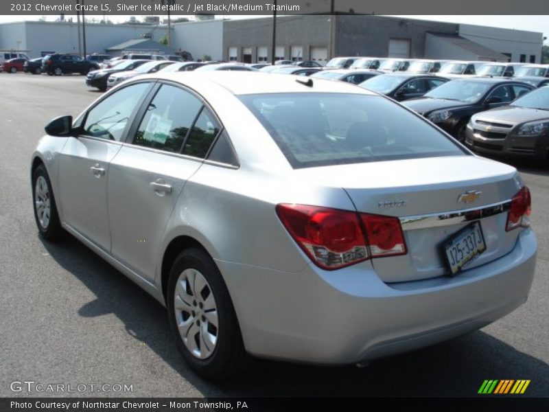 Silver Ice Metallic / Jet Black/Medium Titanium 2012 Chevrolet Cruze LS