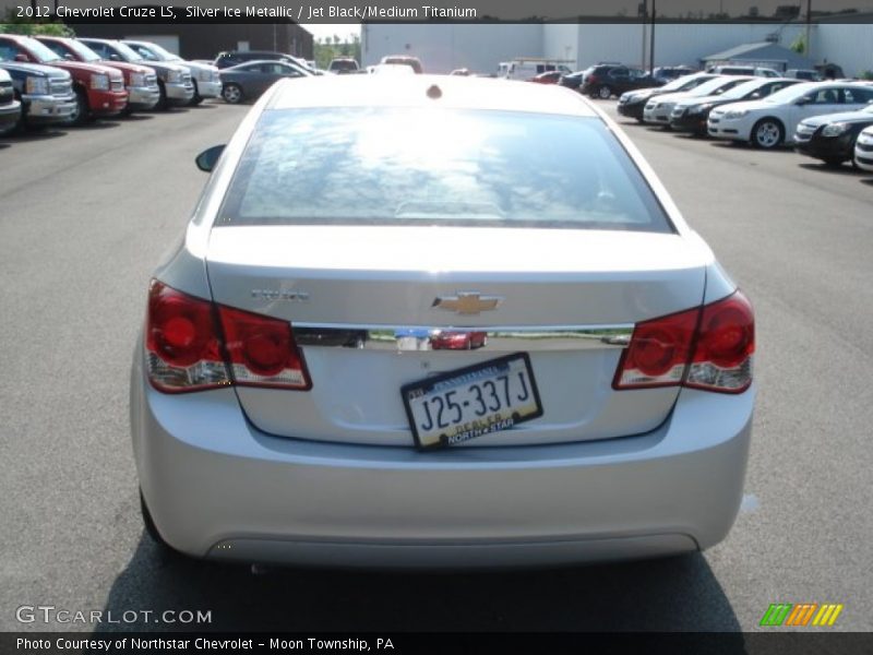 Silver Ice Metallic / Jet Black/Medium Titanium 2012 Chevrolet Cruze LS
