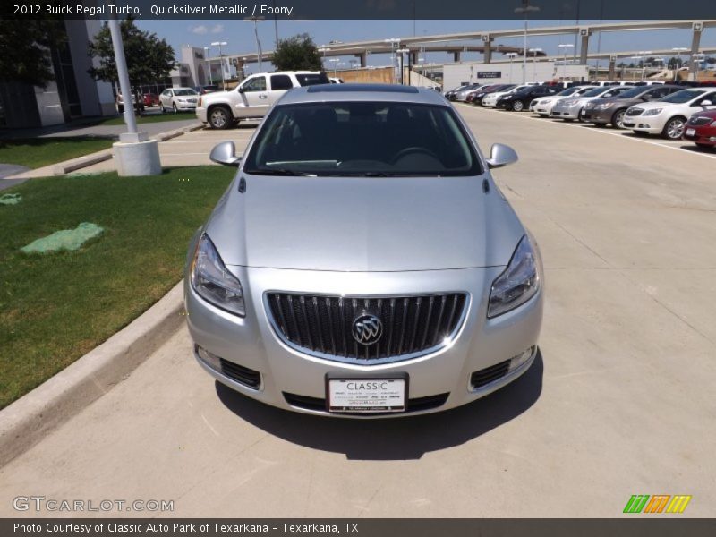 Quicksilver Metallic / Ebony 2012 Buick Regal Turbo
