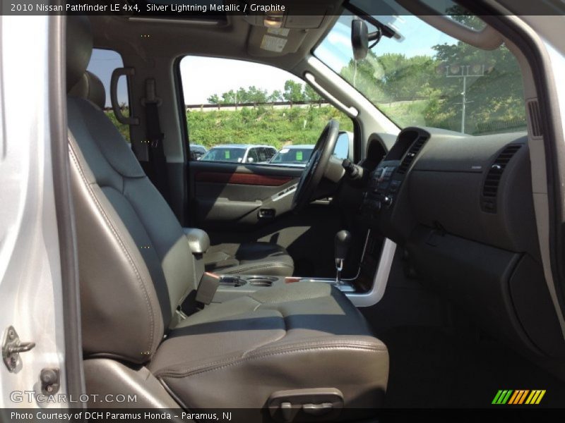 Silver Lightning Metallic / Graphite 2010 Nissan Pathfinder LE 4x4