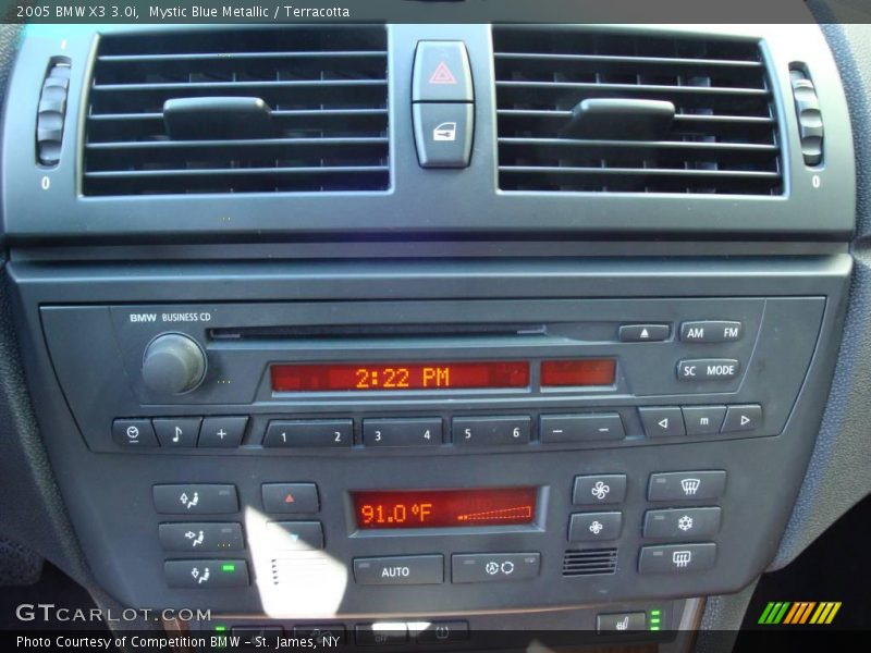 Mystic Blue Metallic / Terracotta 2005 BMW X3 3.0i
