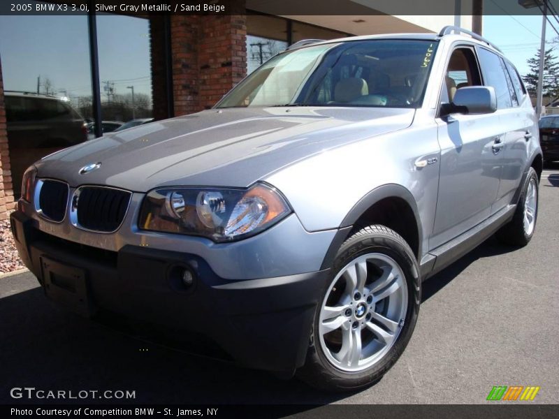Silver Gray Metallic / Sand Beige 2005 BMW X3 3.0i