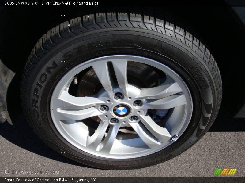 Silver Gray Metallic / Sand Beige 2005 BMW X3 3.0i