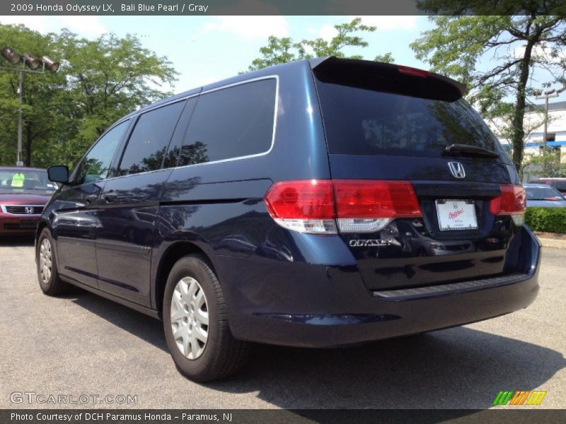 Bali Blue Pearl / Gray 2009 Honda Odyssey LX
