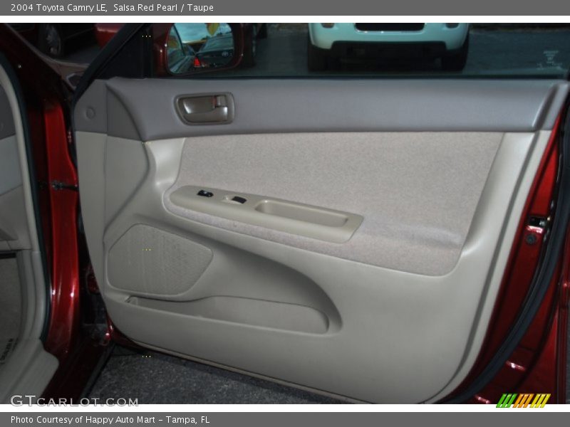 Salsa Red Pearl / Taupe 2004 Toyota Camry LE