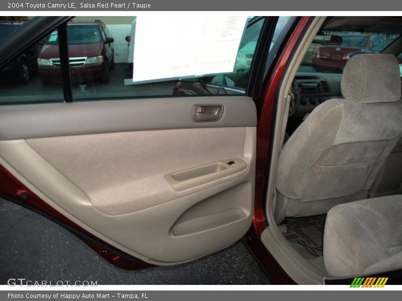 Salsa Red Pearl / Taupe 2004 Toyota Camry LE