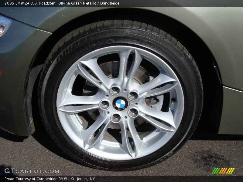 Olivine Green Metallic / Dark Beige 2005 BMW Z4 3.0i Roadster