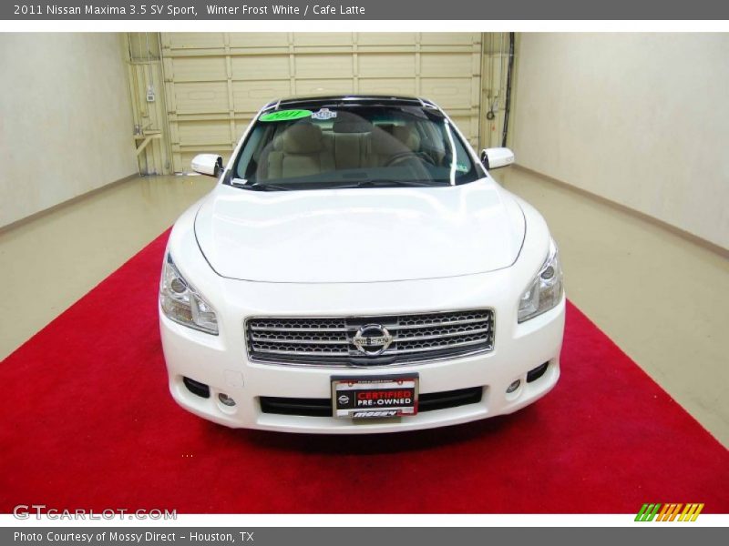 Winter Frost White / Cafe Latte 2011 Nissan Maxima 3.5 SV Sport