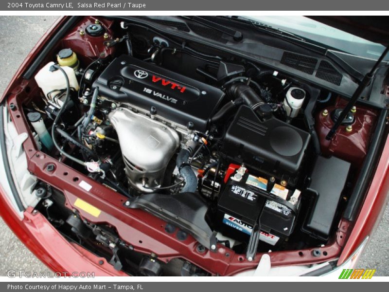 Salsa Red Pearl / Taupe 2004 Toyota Camry LE