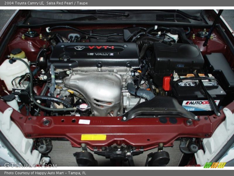 Salsa Red Pearl / Taupe 2004 Toyota Camry LE