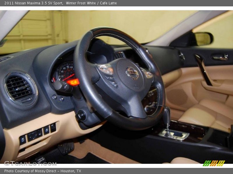 Winter Frost White / Cafe Latte 2011 Nissan Maxima 3.5 SV Sport