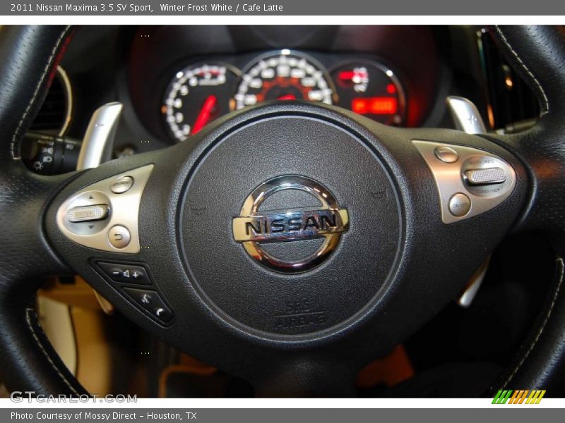 Winter Frost White / Cafe Latte 2011 Nissan Maxima 3.5 SV Sport