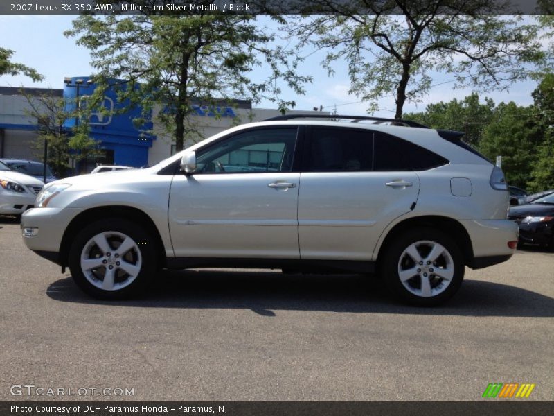 Millennium Silver Metallic / Black 2007 Lexus RX 350 AWD