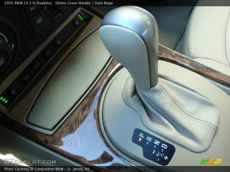 Olivine Green Metallic / Dark Beige 2005 BMW Z4 3.0i Roadster