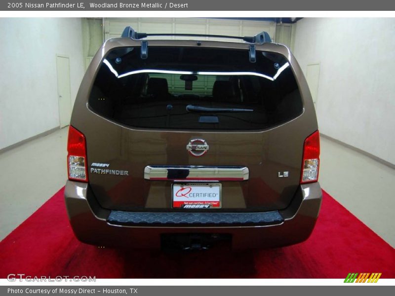 Woodland Bronze Metallic / Desert 2005 Nissan Pathfinder LE