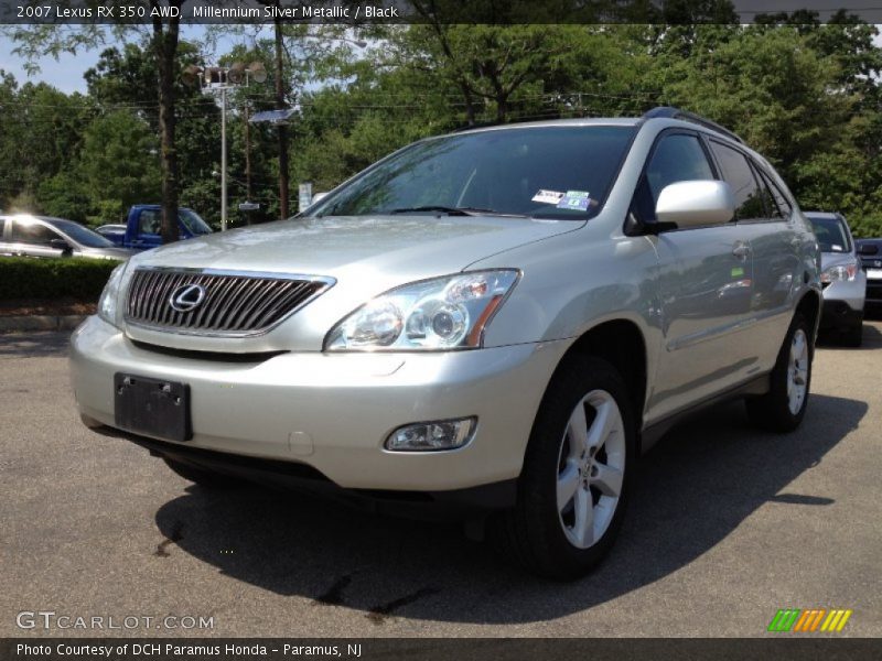 Millennium Silver Metallic / Black 2007 Lexus RX 350 AWD