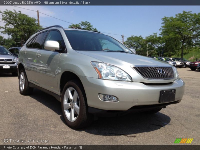 Millennium Silver Metallic / Black 2007 Lexus RX 350 AWD