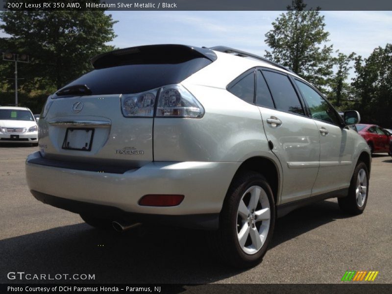 Millennium Silver Metallic / Black 2007 Lexus RX 350 AWD