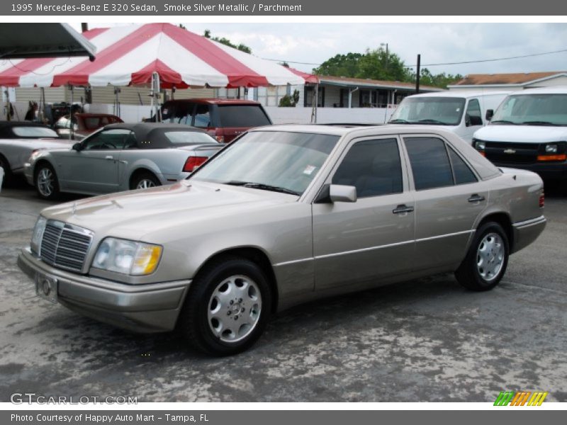 Smoke Silver Metallic / Parchment 1995 Mercedes-Benz E 320 Sedan