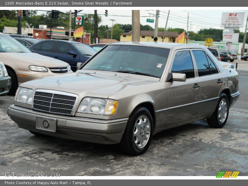 Smoke Silver Metallic / Parchment 1995 Mercedes-Benz E 320 Sedan