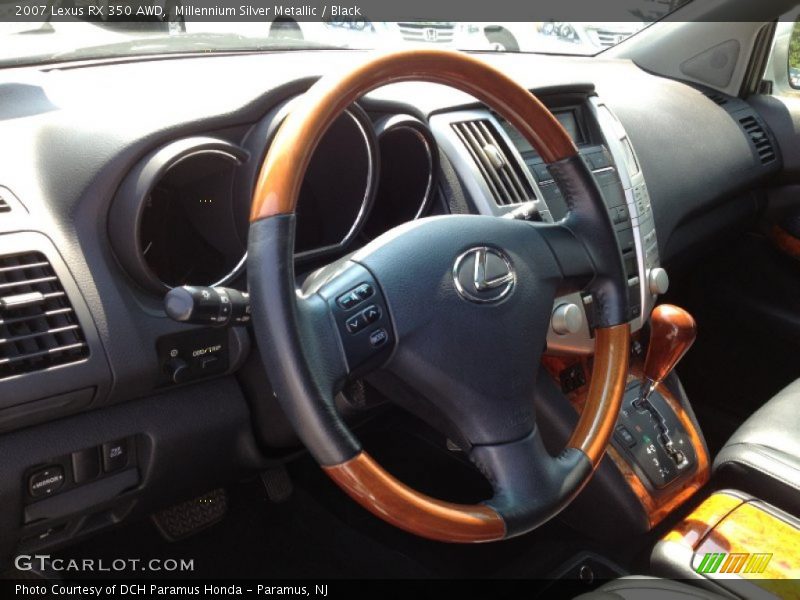 Millennium Silver Metallic / Black 2007 Lexus RX 350 AWD