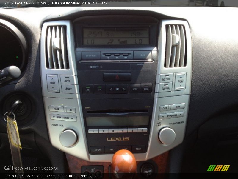 Millennium Silver Metallic / Black 2007 Lexus RX 350 AWD
