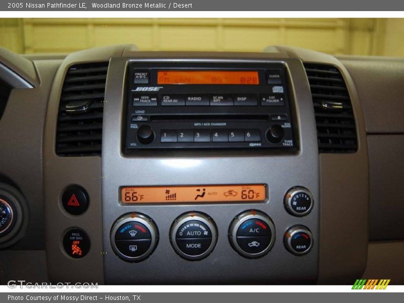 Controls of 2005 Pathfinder LE