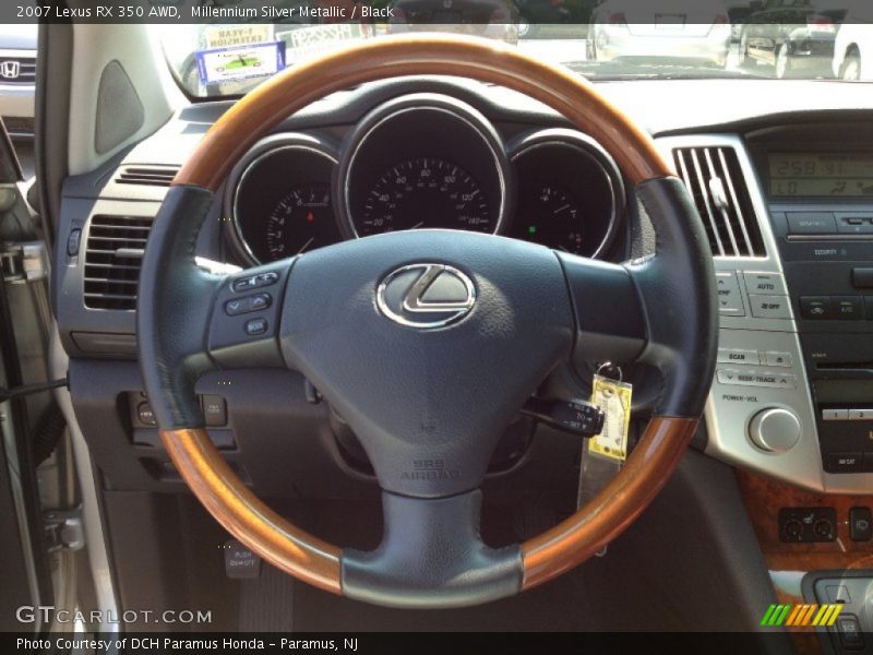 Millennium Silver Metallic / Black 2007 Lexus RX 350 AWD
