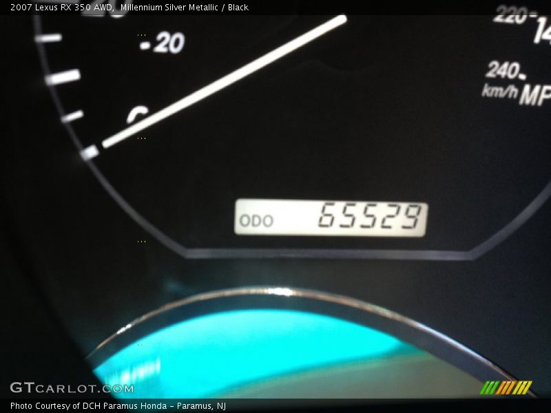 Millennium Silver Metallic / Black 2007 Lexus RX 350 AWD
