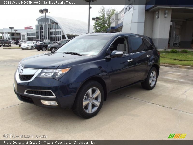 Bali Blue Pearl / Taupe 2012 Acura MDX SH-AWD