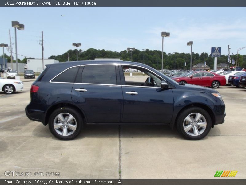 Bali Blue Pearl / Taupe 2012 Acura MDX SH-AWD
