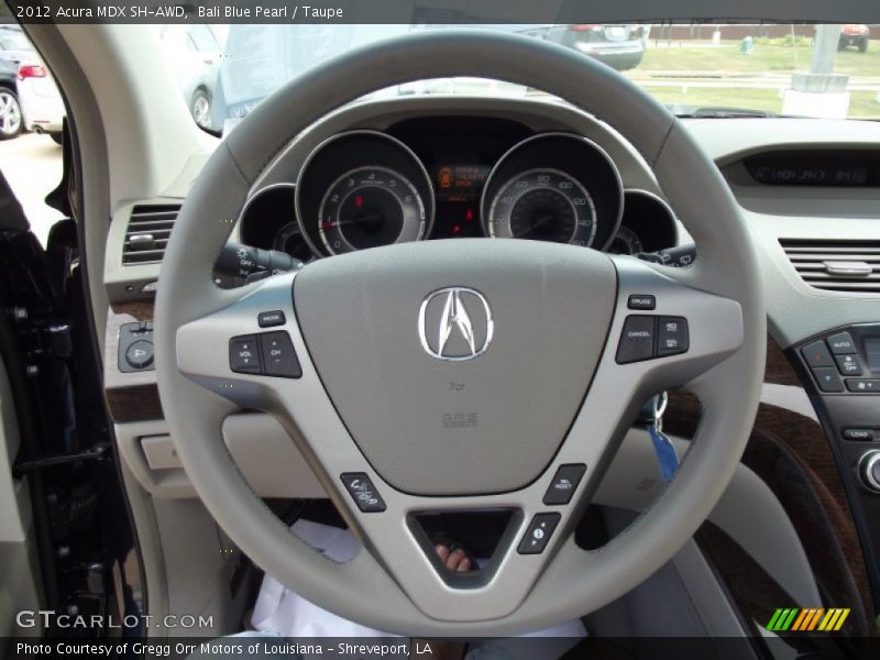 Bali Blue Pearl / Taupe 2012 Acura MDX SH-AWD