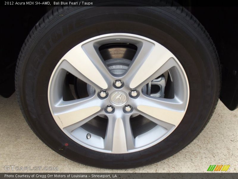 Bali Blue Pearl / Taupe 2012 Acura MDX SH-AWD