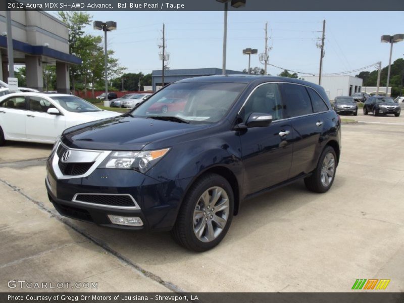 Front 3/4 View of 2012 MDX SH-AWD Advance