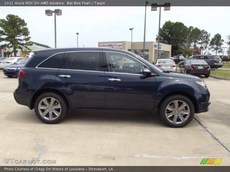 Bali Blue Pearl / Taupe 2012 Acura MDX SH-AWD Advance