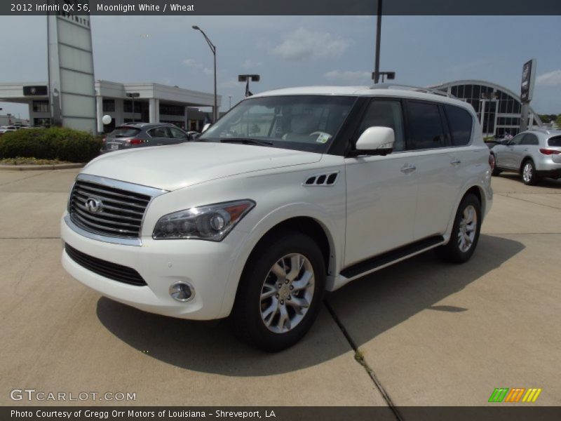 Moonlight White / Wheat 2012 Infiniti QX 56