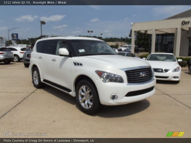 Moonlight White / Wheat 2012 Infiniti QX 56