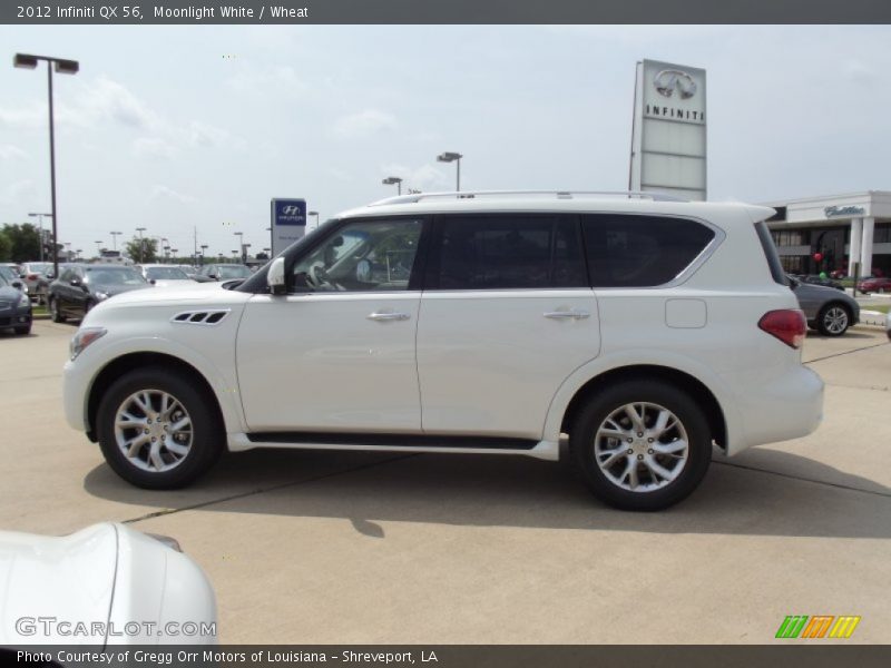 Moonlight White / Wheat 2012 Infiniti QX 56