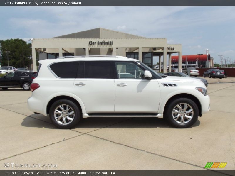 Moonlight White / Wheat 2012 Infiniti QX 56